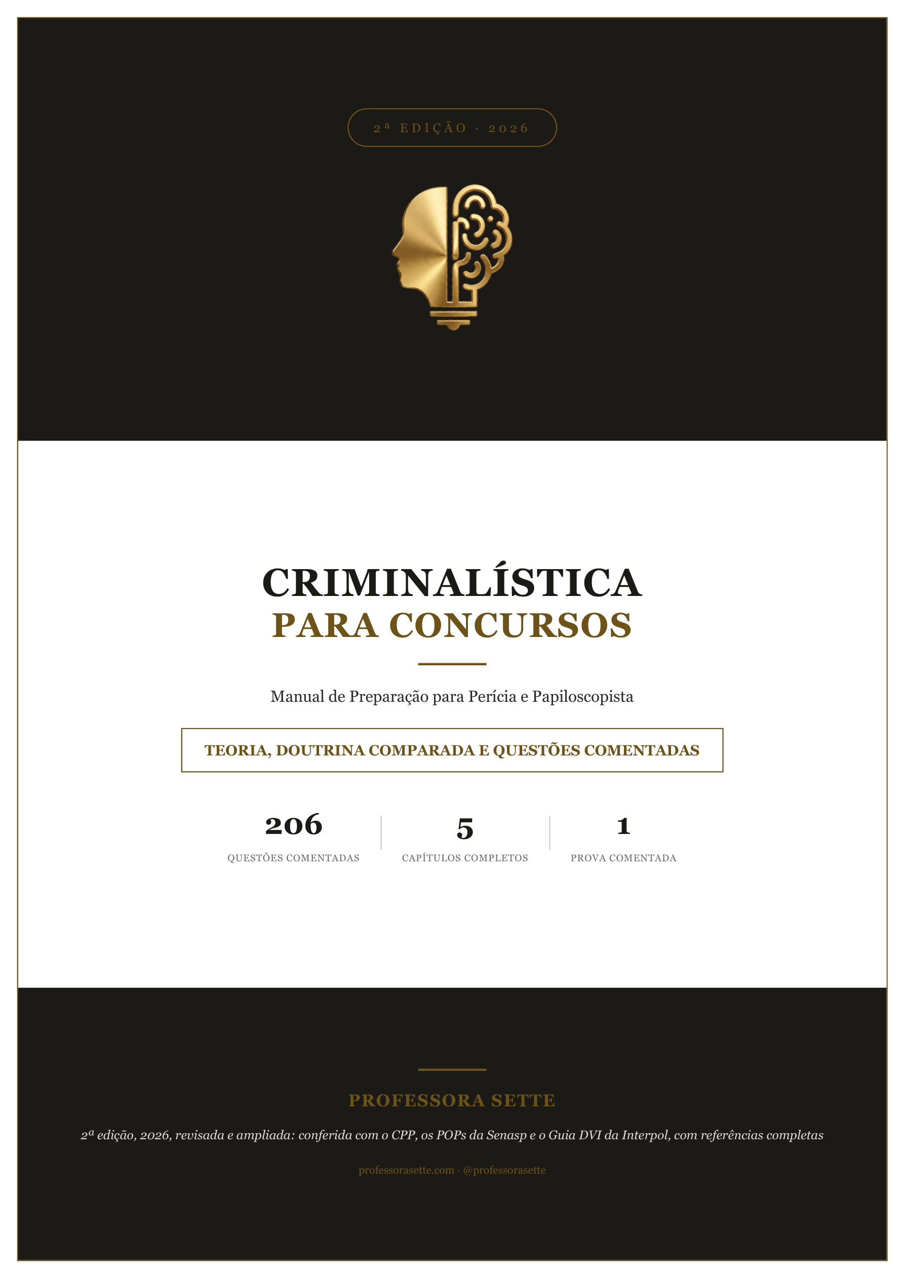 Capa de Criminalística para Concursos